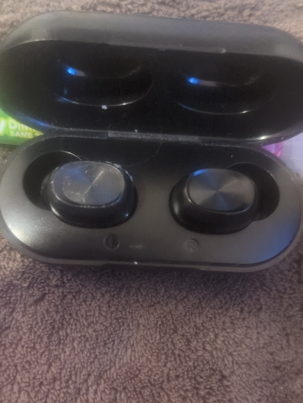 Wireless True Bluetooth Earbuds with Charging Case - Black